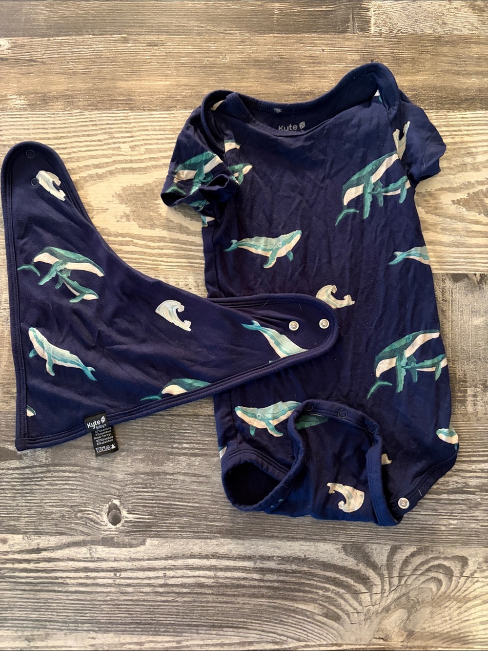 Kyte BABY Humpback Bodysuit and Bib Set